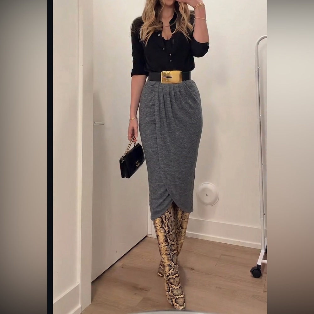 Dolan Left Coast Collection Maleo Draped Skirt